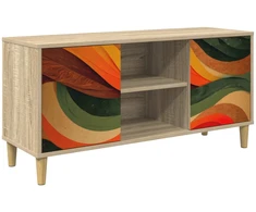 TV staliukas Televizoriaus spintelė BONN 102 x 33 x 50 cm Sonoma ąžuolo