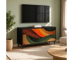 TV staliukas Televizoriaus spintelė BONN 102 x 33 x 51 cm Juodojo ąžuolo