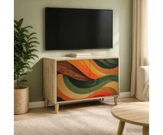 TV staliukas Televizoriaus spintelė BONN 69 x 33 x 50 cm Sonoma ąžuolo