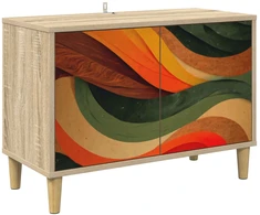 TV staliukas Televizoriaus spintelė BONN 69 x 33 x 50 cm Sonoma ąžuolo