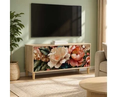TV staliukas Televizoriaus spintelė BORNE 102 x 33 x 50 cm Sonoma ąžuolo