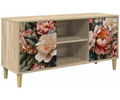 TV staliukas Televizoriaus spintelė BORNE 102 x 33 x 50 cm Sonoma ąžuolo