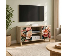 TV staliukas Televizoriaus spintelė BORNE 102 x 33 x 50 cm Sonoma ąžuolo