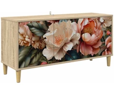 TV staliukas Televizoriaus spintelė BORNE 102 x 33 x 50 cm Sonoma ąžuolo