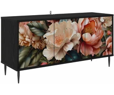 TV staliukas Televizoriaus spintelė BORNE 102 x 33 x 51 cm Juodojo ąžuolo