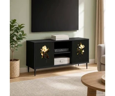 TV staliukas Televizoriaus spintelė BREMEN 102 x 33 x 51 cm Juodojo ąžuolo