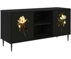 TV staliukas Televizoriaus spintelė BREMEN 102 x 33 x 51 cm Juodojo ąžuolo
