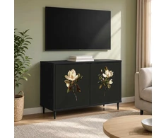 TV staliukas Televizoriaus spintelė BREMEN 69 x 33 x 50,5 cm Juodojo ąžuolo