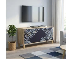 TV staliukas Televizoriaus spintelė DOKKUM 102 x 33 x 50 cm Sonoma ąžuolo