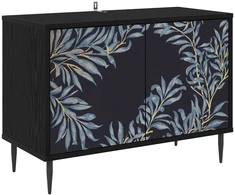 TV staliukas Televizoriaus spintelė DOKKUM 69 x 33 x 50,5 cm Juodojo ąžuolo