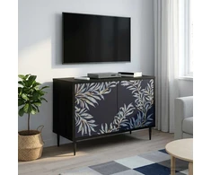 TV staliukas Televizoriaus spintelė DOKKUM 69 x 33 x 50,5 cm Juodojo ąžuolo