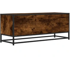 TV staliukas Televizoriaus spintelė, dūminė, 100x34,5x40cm, mediena/metalas