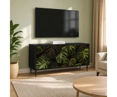 TV staliukas Televizoriaus spintelė ELBURG 102 x 33 x 51 cm Juodojo ąžuolo