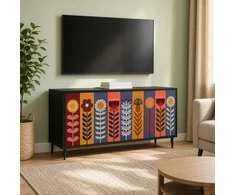 TV staliukas Televizoriaus spintelė ESSEN 102 x 33 x 51 cm Juodojo ąžuolo