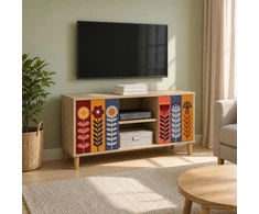TV staliukas Televizoriaus spintelė ESSEN 102 x 33 x 50 cm Sonoma ąžuolo