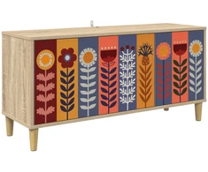 TV staliukas Televizoriaus spintelė ESSEN 102 x 33 x 50 cm Sonoma ąžuolo