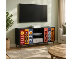 TV staliukas Televizoriaus spintelė ESSEN 102 x 33 x 51 cm Juodojo ąžuolo