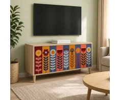 TV staliukas Televizoriaus spintelė ESSEN 102 x 33 x 50 cm Sonoma ąžuolo
