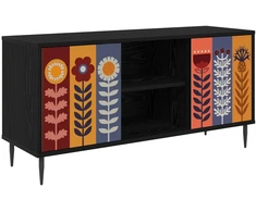 TV staliukas Televizoriaus spintelė ESSEN 102 x 33 x 51 cm Juodojo ąžuolo