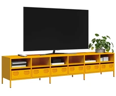 TV staliukas Televizoriaus spintelė, garstyčių, 202x39x43,5cm, plienas