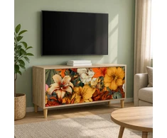 TV staliukas Televizoriaus spintelė GENNEP 102 x 33 x 50 cm Sonoma ąžuolo