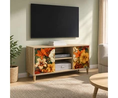 TV staliukas Televizoriaus spintelė GENNEP 102 x 33 x 50 cm Sonoma ąžuolo