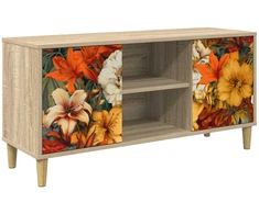 TV staliukas Televizoriaus spintelė GENNEP 102 x 33 x 50 cm Sonoma ąžuolo