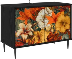 TV staliukas Televizoriaus spintelė GENNEP 69 x 33 x 50,5 cm Juodojo ąžuolo