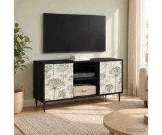 TV staliukas Televizoriaus spintelė GOTHA 102 x 33 x 51 cm Juodojo ąžuolo