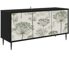 TV staliukas Televizoriaus spintelė GOTHA 102 x 33 x 51 cm Juodojo ąžuolo