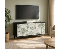 TV staliukas Televizoriaus spintelė GOTHA 102 x 33 x 51 cm Juodojo ąžuolo