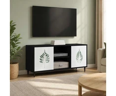 TV staliukas Televizoriaus spintelė HANAU 102 x 33 x 51 cm Juodojo ąžuolo