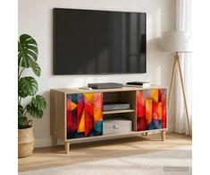 TV staliukas Televizoriaus spintelė HEESCH 102 x 33 x 50 cm Sonoma ąžuolo