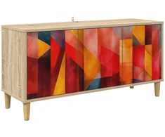 TV staliukas Televizoriaus spintelė HEESCH 102 x 33 x 50 cm Sonoma ąžuolo