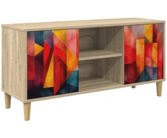 TV staliukas Televizoriaus spintelė HEESCH 102 x 33 x 50 cm Sonoma ąžuolo