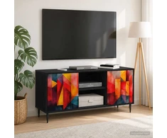 TV staliukas Televizoriaus spintelė HEESCH 102 x 33 x 51 cm Juodojo ąžuolo