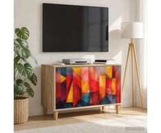 TV staliukas Televizoriaus spintelė HEESCH 69 x 33 x 50 cm Sonoma ąžuolo