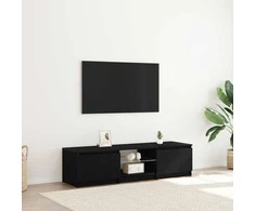 TV staliukas Televizoriaus spintelė Juodas ąžuolas 140 x 38,5 x 36 cm