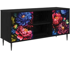 TV staliukas Televizoriaus spintelė KIEL 102 x 33 x 51 cm Juodojo ąžuolo