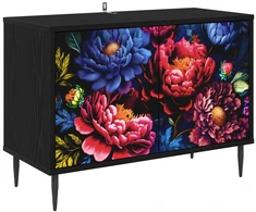 TV staliukas Televizoriaus spintelė KIEL 69 x 33 x 50,5 cm Juodojo ąžuolo