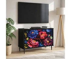 TV staliukas Televizoriaus spintelė KIEL 69 x 33 x 50,5 cm Juodojo ąžuolo