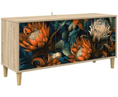 TV staliukas Televizoriaus spintelė LOCHEM 102 x 33 x 50 cm Sonoma ąžuolo