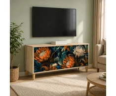 TV staliukas Televizoriaus spintelė LOCHEM 102 x 33 x 50 cm Sonoma ąžuolo