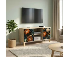 TV staliukas Televizoriaus spintelė LOCHEM 102 x 33 x 50 cm Sonoma ąžuolo
