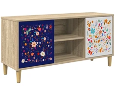 TV staliukas Televizoriaus spintelė MAINZ 102 x 33 x 50 cm Sonoma ąžuolo