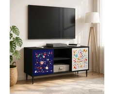 TV staliukas Televizoriaus spintelė MAINZ 102 x 33 x 51 cm Juodojo ąžuolo