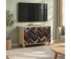 TV staliukas Televizoriaus spintelė OMMEN 69 x 33 x 50 cm Sonoma ąžuolo