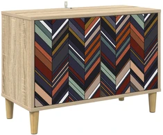 TV staliukas Televizoriaus spintelė OMMEN 69 x 33 x 50 cm Sonoma ąžuolo