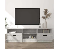TV staliukas Televizoriaus spintelė, pilka, 150x33,5x45cm, apdirbta mediena