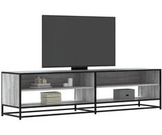 TV staliukas Televizoriaus spintelė, pilka ąžuolo, 180,5x40x46cm, mediena